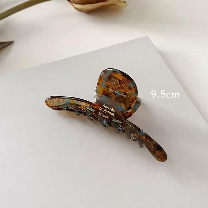 

Винтажная французская заколка-краб из высококачественного ацетата для женщин с длинными густыми волосами для прически «пучок», элегантная заколка для волос, модные аксессуары для волос