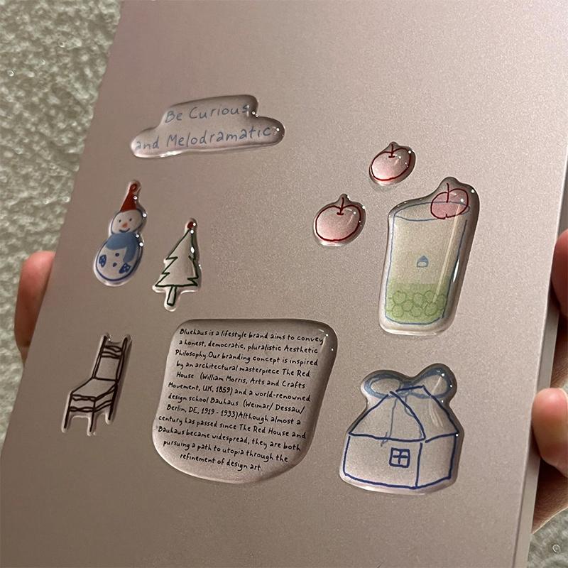 

Мультяшные 3D эпоксидные наклейки Сделай сам чехлы для телефонов Компьютерные журналы CCD Украшения для планшетов A6