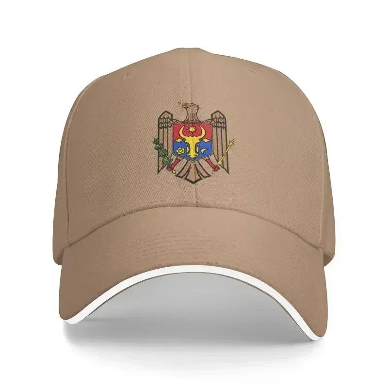 Punk Coat Of Arms Of Moldova Baseball Cap Men Women Breathable Dad Hat Sun Protection