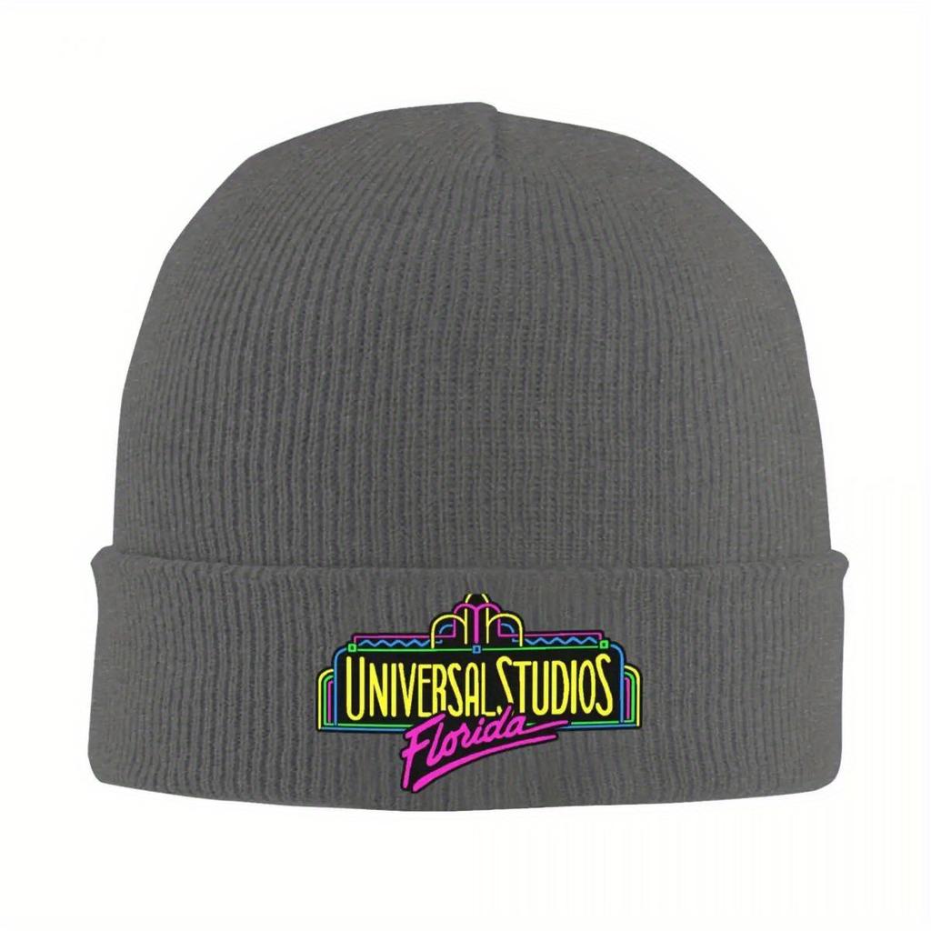 Universal Studios Florida V2 Warm Knitted Cap Hip Hop Bonnet Hat Autumn Winter Outdoor Beanies Hats for Unisex Adult