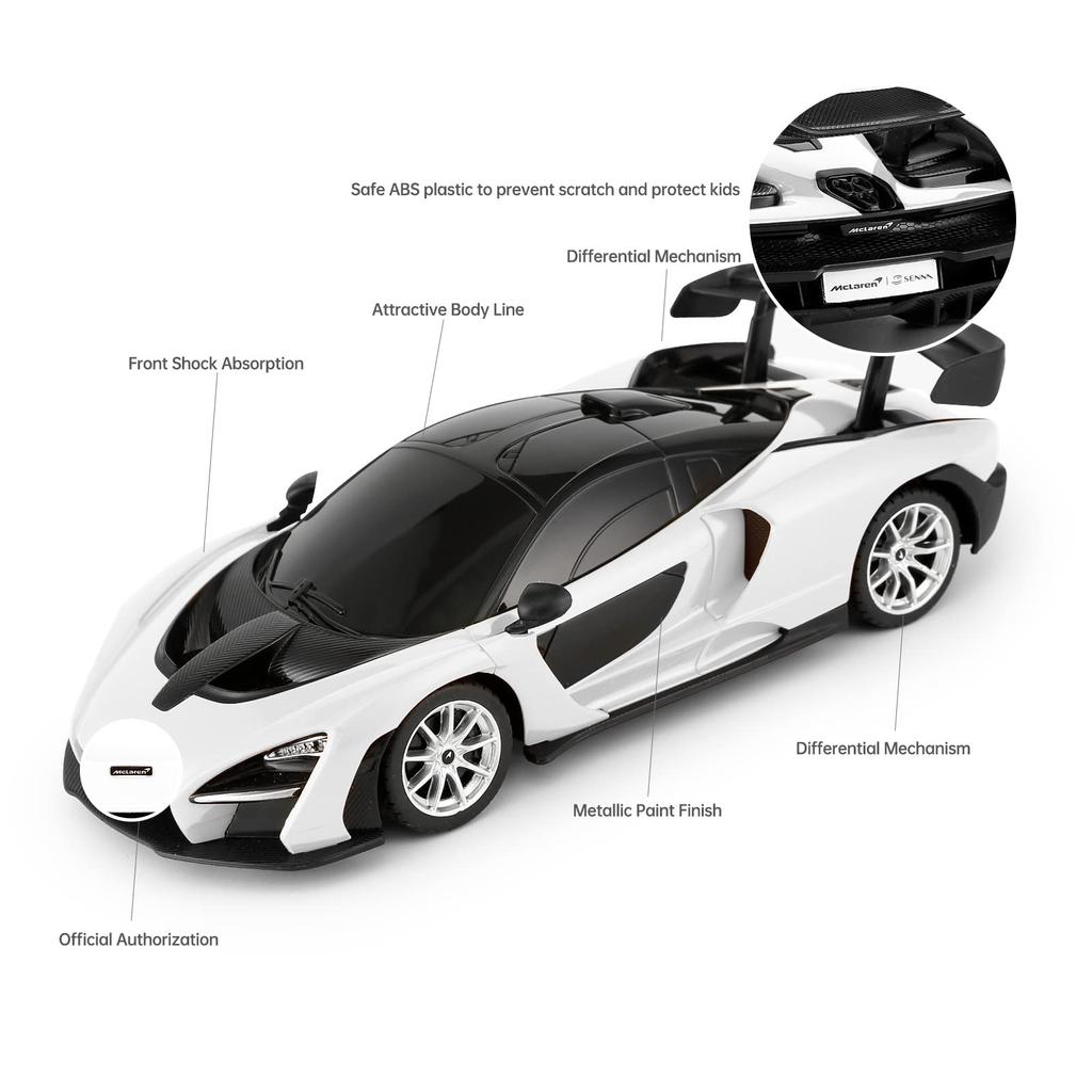 McLaren Senna Model Car RASTAR 1:24 McLaren R/C Radio Control Car White