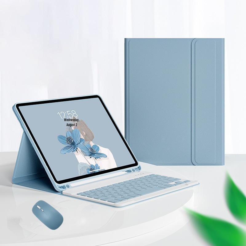 Redmi Pad 2 2025 SE11 Leather Case with Keyboard and Pen Slot - Russian Layout
