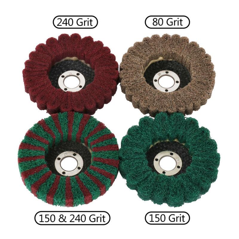10 Pcs 100mm 4" Dia 240 Grit Polishing Flap Sanding Abrasive Wheels Discs 10 Pcs 100mm 4" Dia 240 Grit Polishing Flap Sanding Abrasive Wheels Discs