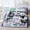 Seattle Seahawks Personalized Name Blanket Gift Customizable Blanket Warmthful Decor For Office Chair Living Room Couch Chair Four Seasons Multipurpos