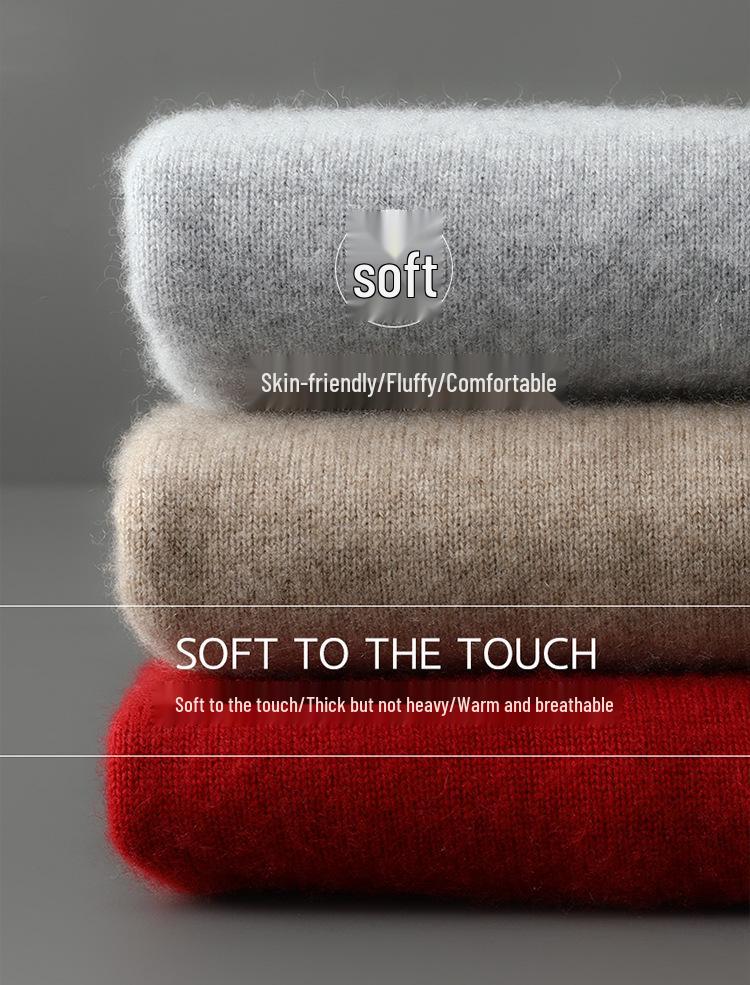 Men's Fair Isle Knit Cashmere Sweater - Round Neck, Retro Jacquard, Soft & Skin-Friendly, Thickened Design, Trendy Style