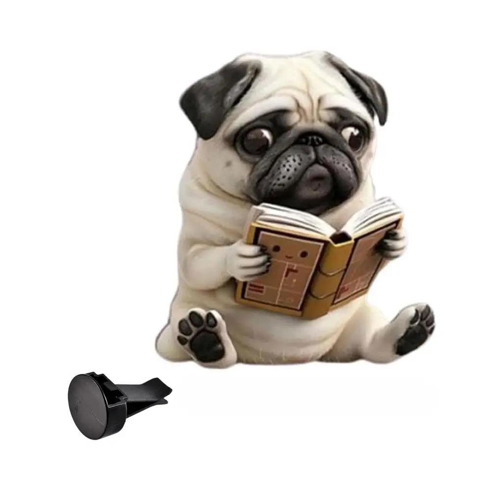 Cute Puppy Car Air Outlet Perfume Clip Car Mounted Tablets Aromatherapy Conditioning Solid Hanging Aromatherapy Car Air V5T3