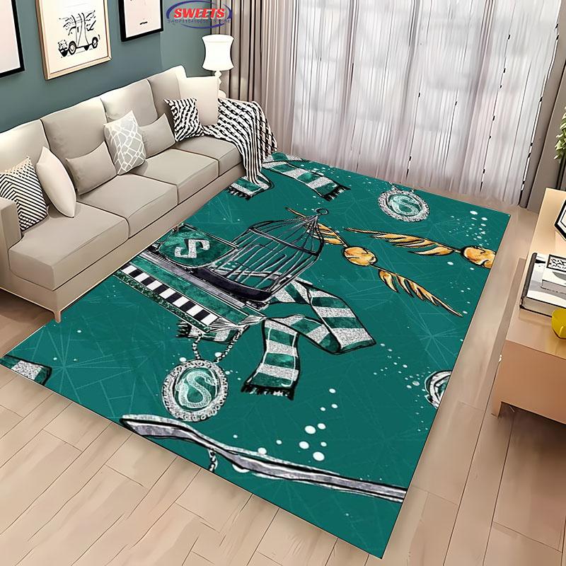 3D Magic Props Pattern Magic Hat Wand Floor Rug Carpet for Living Room Bedroom Sofa Mat Kitchen Doormat Non-slip Floor Mat Gift