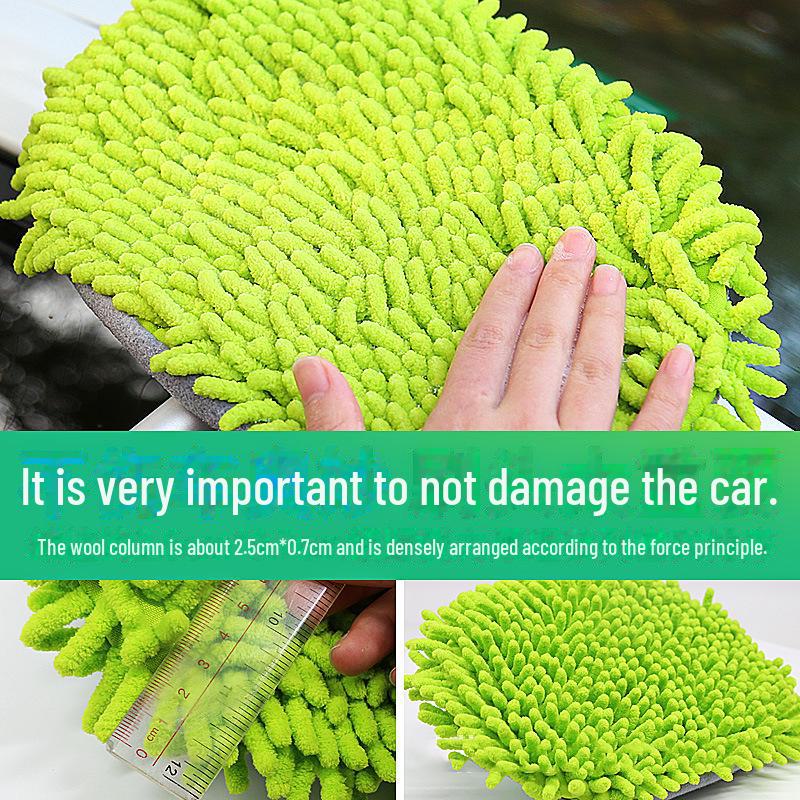 Chenille Telescopic Car Wash Mop with Soft Bristles