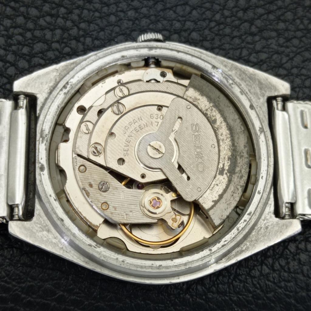 JAPAN VINTAGE SEIKO 5 AUTOMATIC 6309A MENS ARABIC WHITE DIAL WATCH a702668-1 R209-a702668