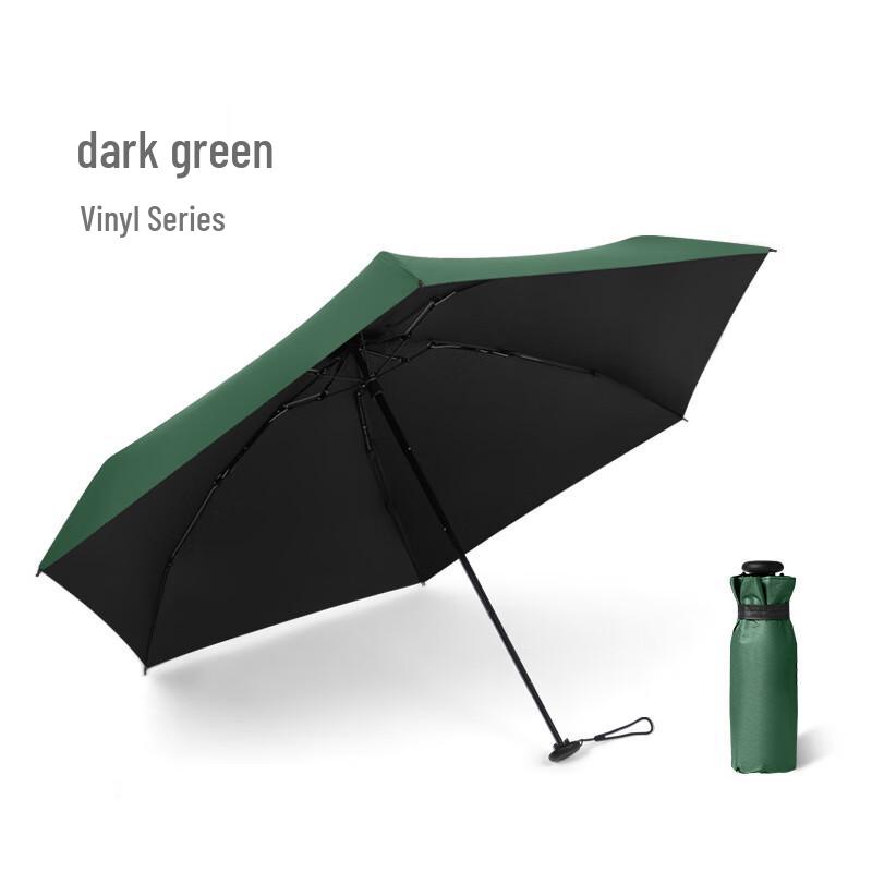 XUQING Five-Fold Mini Portable Sun/Rain Umbrella