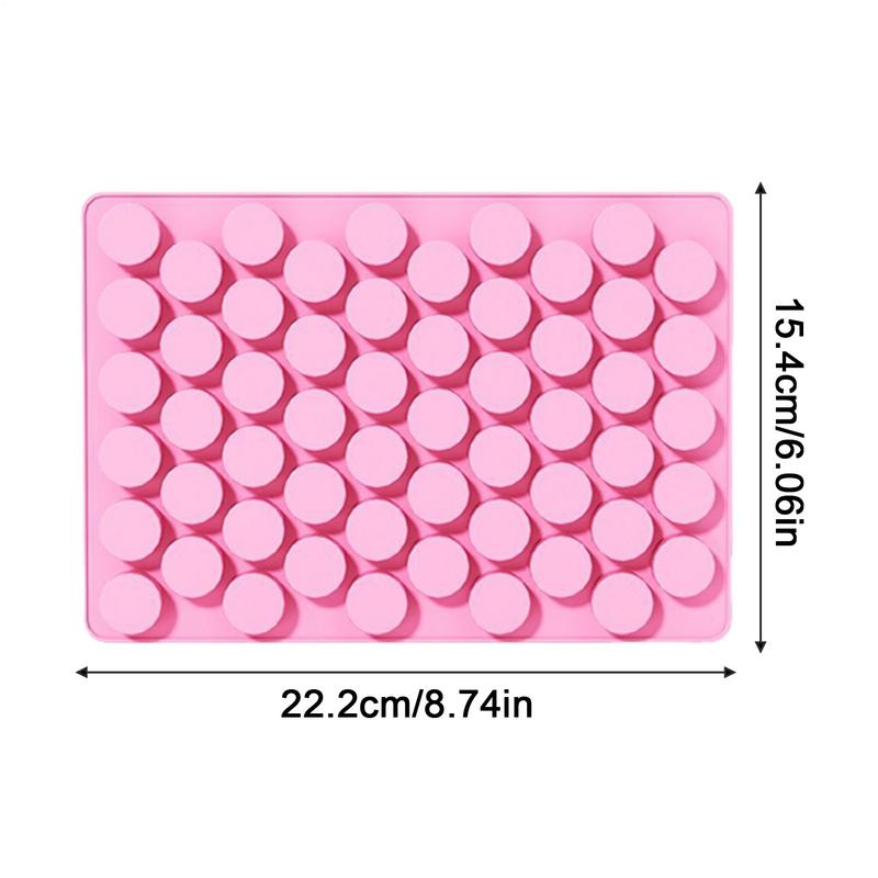 Cute Silicone 55 Grids Cylinder Cake Chocolate Soap Mold DIY Tray Biscuits Ices Cube Baking Mold Decorating Tools