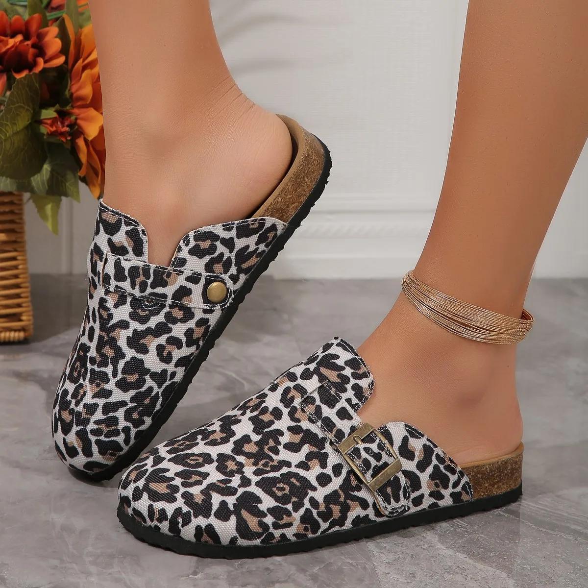 

Модные женские туфли-сабо из пробки, плоские тапочки с закрытым носком и толстой подошвой для женщин, повседневные женские тапочки на плоской подошве для отдыха на открытом воздухе, Zapatos De Mujer 36