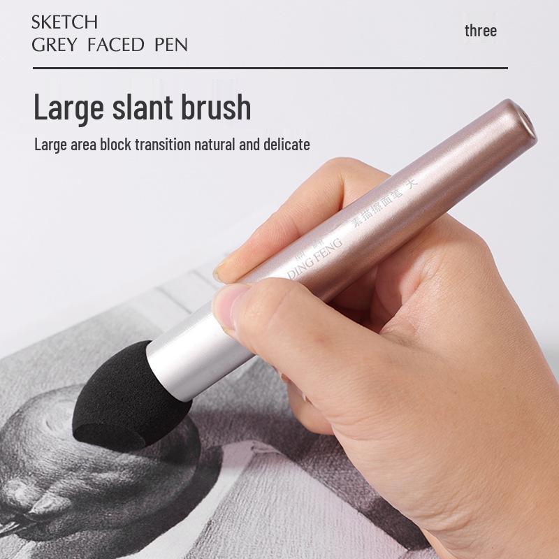 Washable Gray Paper Blending Stump for Sketching, Oil Pastels & Highlighting - Ideal for Art Students