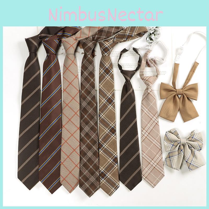 Childrens Checkered Pattern Necktie With Retro Plaid For Casual School Wear