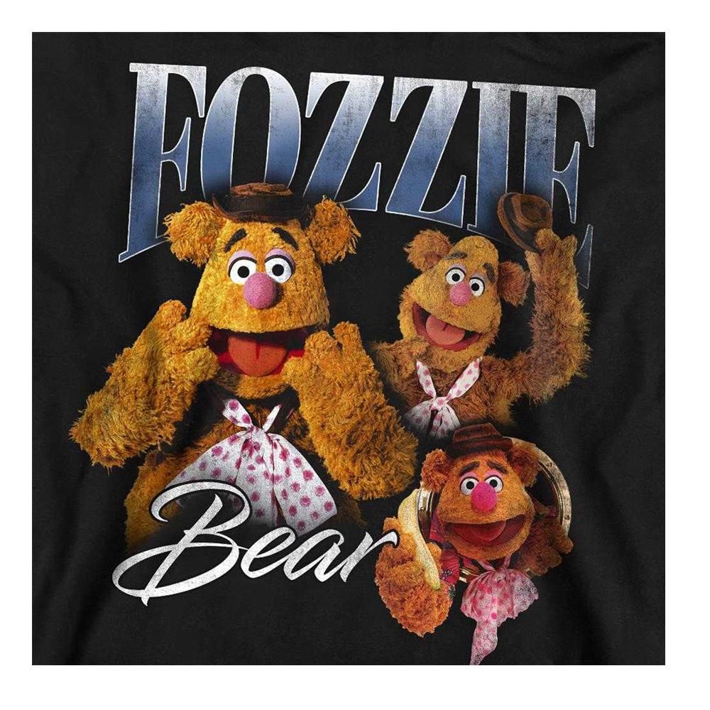 The Muppets Unisex Adult Fozzie Bear Homage Midweight Long-Sleeved Sweatshirt