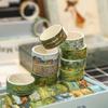 20 Rolls Vintage Gold Foil Washi Tape Set, Oil Painting Style Scrapbooking Paper, Stationery, DIY Gift Decoration Craft Supplies