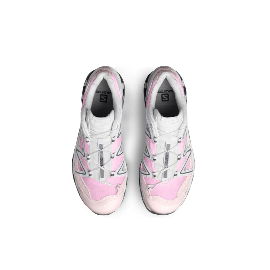 SALOMON XT Quest Slip Resistant Low Top Outdoor Shoes Unisex Pink White Gray 410523(Team501-)