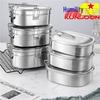 Qianxing 201 Stainless Steel Double-Layer Lunch Box Set