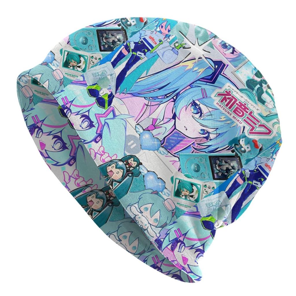 Hatsune Miku Chemo Beanie Unisex Women Winter Wear Skullies Caps Bonnet Knitted Hat