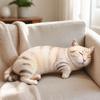 PP Cotton Filled Animal Body Pillow Plush Material Cat Keychain Animal Cushion Doll Toys  For Kids