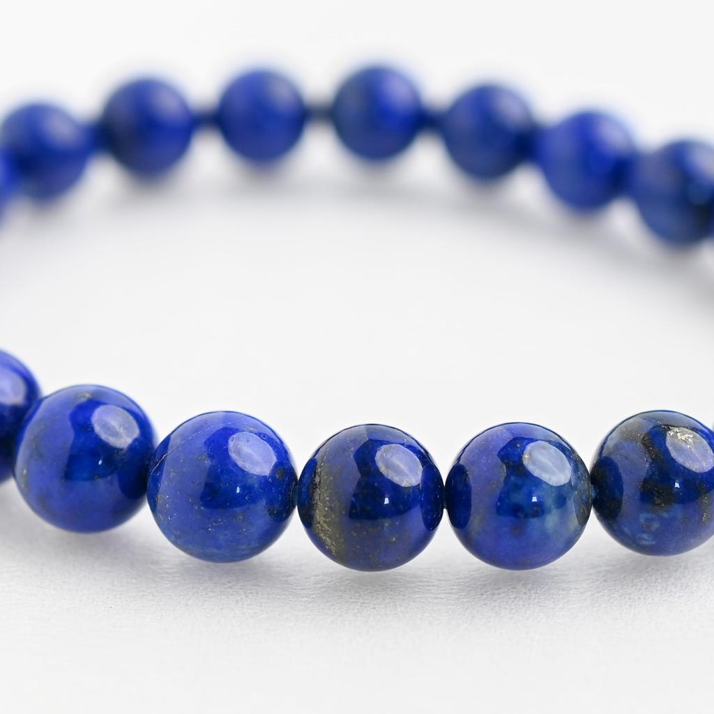 Eigado Lapis Lazuli 22 9mm 17cm Inner Natural Power Good Luck Charm Bracelet, Beads, Approx. Diameter, Stone, Stone,