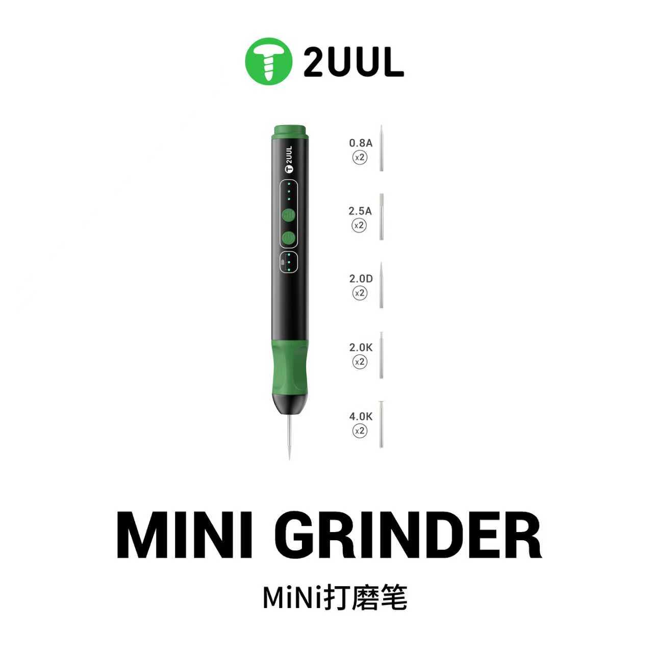 2uul mini electric grinding pen mobile phone repair high precision continuously variable speed CVT handheld small grinding pen