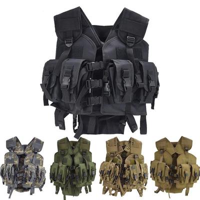 Camouflage Field Vest Tactical Men's Vest Multifunctional Outdoor Sports Tactical Vest Field Camouflage Training Vest Men's Vest