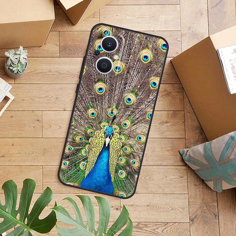 Animal Peacock Pattern Phone Case For OPPO Reno 14 13 11 12 F 10 Pro 8T 7 8 Lite OPPO Find X9 X8 X5 Pro Back Cover