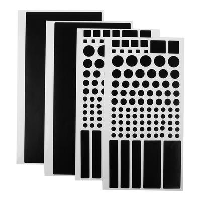 4pcs DIY Car Electronics LED Light Blocking Stickers PVC Dimming Sheet Light Dimming 80%~100% Dimmable LED Cover Stickers