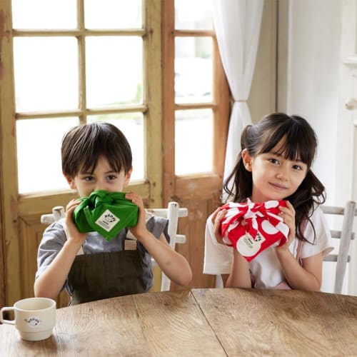 Set of 2 Shimashima Space Navy Lunch Cloths, Napkins, and Lunch Mats for Lunchboxes, School Lunches, and Elementary School Students. Made In Japan by