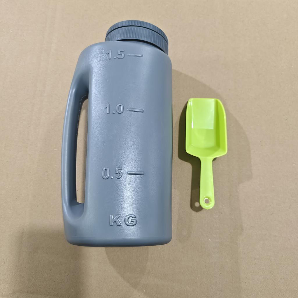 Handheld Multi-Purpose Spreader - Adjustable Dial, 7 Opening Modes, for Seeds, Fertilizer, Salt | Includes Scoop