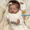 BZDOLL 19inch 48cm Newborn Baby (Cloth Body, Vinyl Limb) Asleep Reborn Baby Doll 3D-paint Skin With Visible Veins Toy