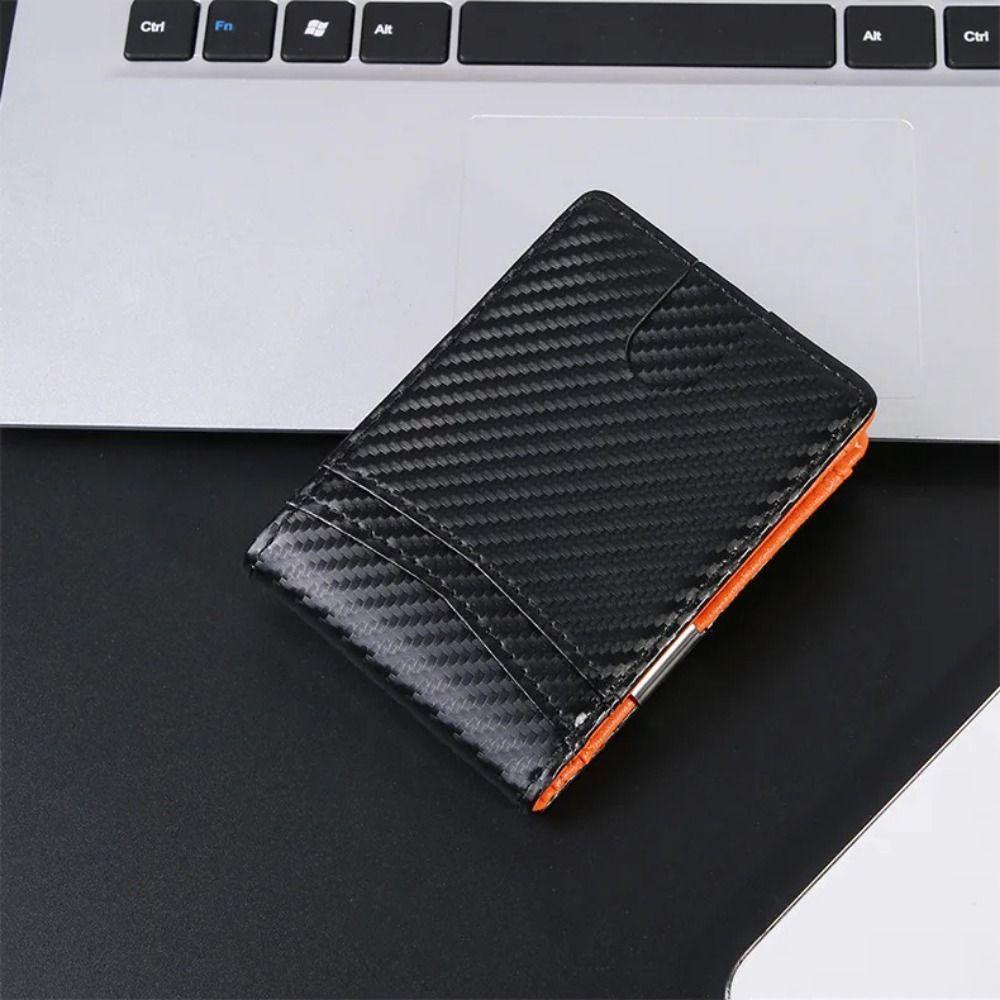 Anti-Theft Carbon Fiber Card Holder Minimalist Men Wallets Credit Card Holder  Business