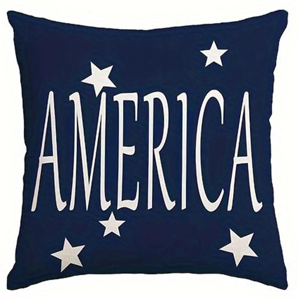 

Свобода и Благословение Узор Декор для дома Наволочка для подушки Гостиная Диван Полиэстер Наволочка с молнией 66x66cm красный