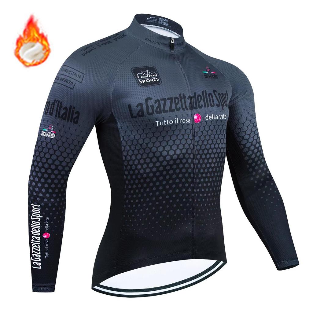 2026 NOWY Zimowy Polarowy Rowerowy Koszulka Długi Rękaw Rower Odzież Rowerowa Termiczna Ubrania Rowerowe Invierno Maillot Ropa Ciclismo