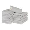 Towel Institute [Daily Simple] #001 Face Towel, Soft Gray, Set of 10, Standard Type, Medium Thickness, Less Fluffing, Fast Absorption, Durable, 100%