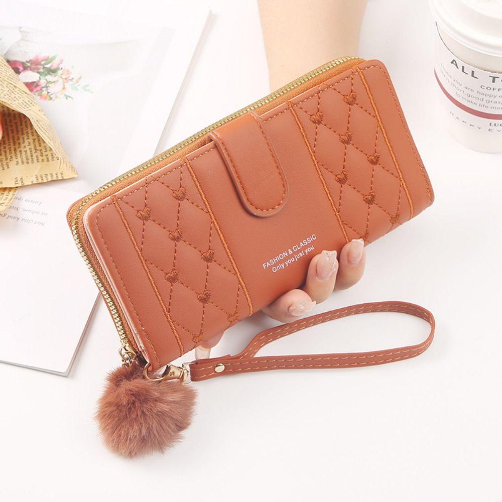 Solid Color Student Wallet Minimalist Long Clutch Bag New Women's Wallet Card Holder