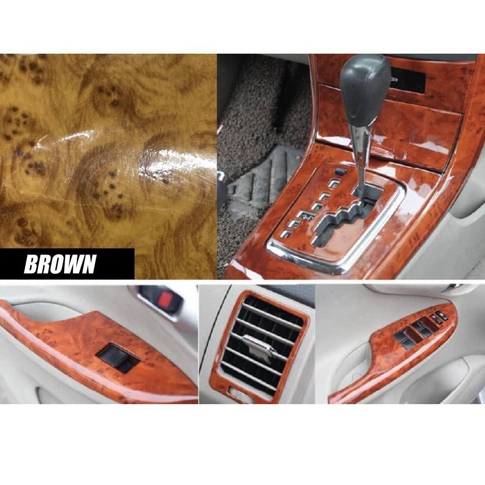 Vintage Wood Grain Decal Stickers Self Adhesive Vehicle DIY Film  Wardrobes