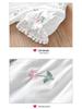 2025 New Summer Girls' Korean Style Embroidered Short Sleeve White Shirt