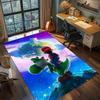 Mario Area Carpet Rug Bedroom Daily, Non Slip Washable Large Area Floor Mat Gamer Room Home.-TING