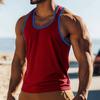 Men Fitness Tank Tops Summer Running Vest Fashion Quick Dry Breathable Sleeveless Shirt Gym T-shirt Man