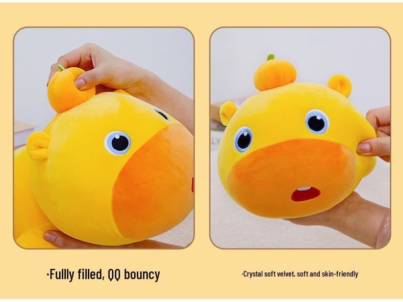 Love More Capybara Ruru Plush Toy - Cozy Sleep Aid & TikTok Influencer Doll