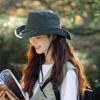 2025  Hat Women Summer Uv Protection Sun Protection Mountaineering Quick-Drying Fisherman Hat Windproof Rope Sun Hat