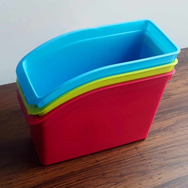 File Storage Box Document Organizer Box Plastic File Box Practical Stationery Organizer for Document Organization