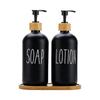 2 STuks 500ml Glazen Zeepdispenser Met Drukpomp Zeepdispenser Voor Reizen Of Huis Badkamer Aanrecht Accessoires