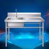 Commercial Stainless Steel Single Basin Sink
