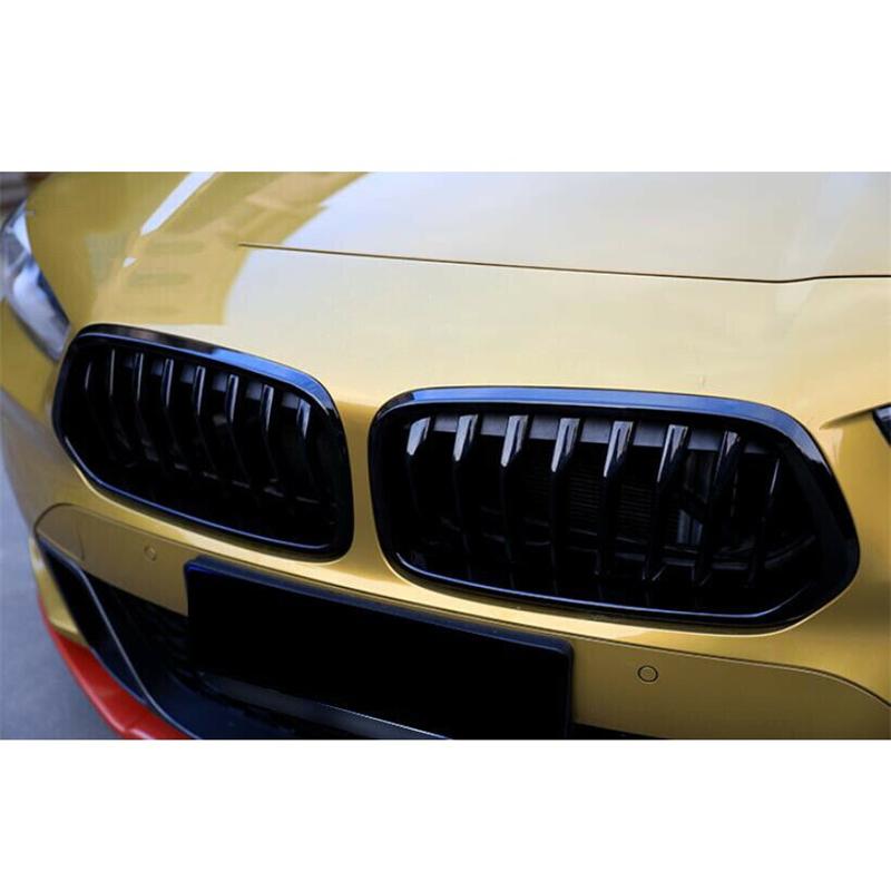 2Pcs Front Bumper Grille Frame Cover Trim For BMW F39 X2 2018     51712455246 51712455247