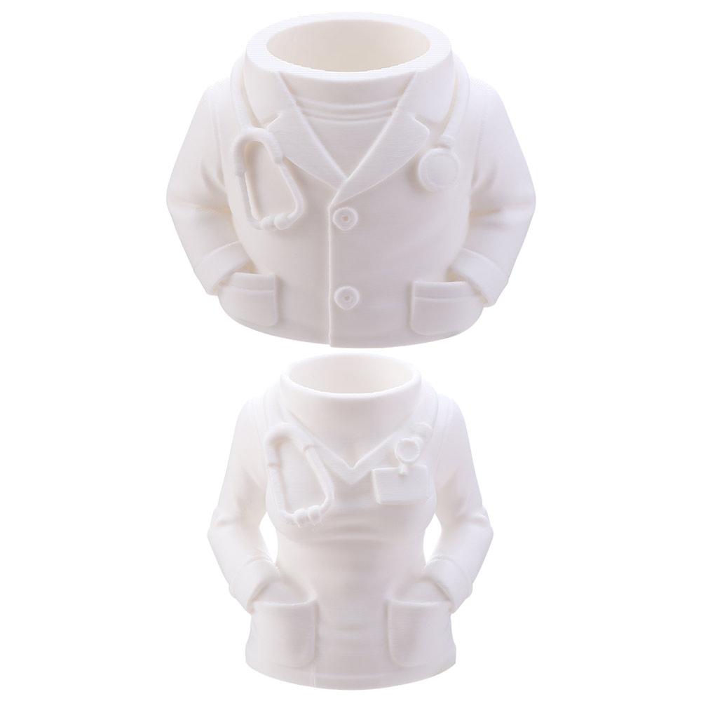 Creative White Coat-Shaped Pen Holder Multifunctional Stationery Organizer  Gift for Doctors Nurses