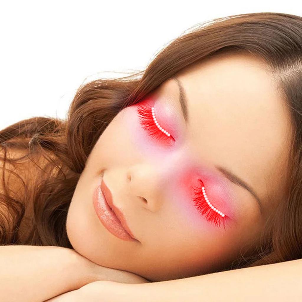 LED False Eyelashes Light Lightweight Stylish Reliable Luminous False Eyelashes Light for Party Bars Nightclubs