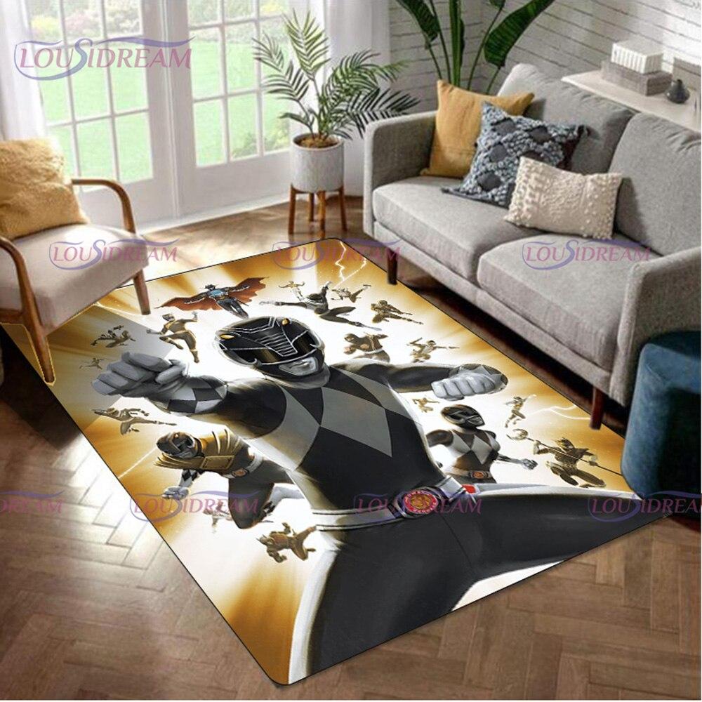 Area Dinosaur Power Popular Rangers Rug 3d Print Carpet Floor Mat Living Room Bedroom Decorate Large Area Carpet Kids Room Rug